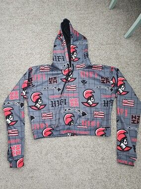 Hawaii's Finest Women's Gray Hawaii Graphic Print Pullover Hoodie Size 2XL